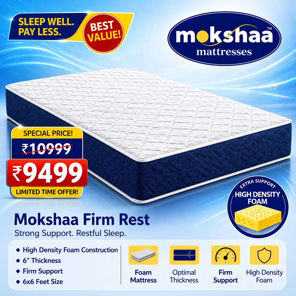 Mokshaa Firm Rest Mattress
