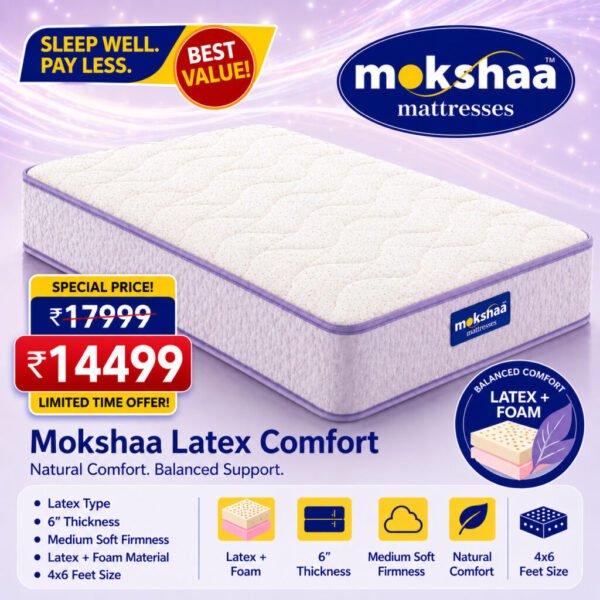 Mokshaa Latex Comfort Mattress