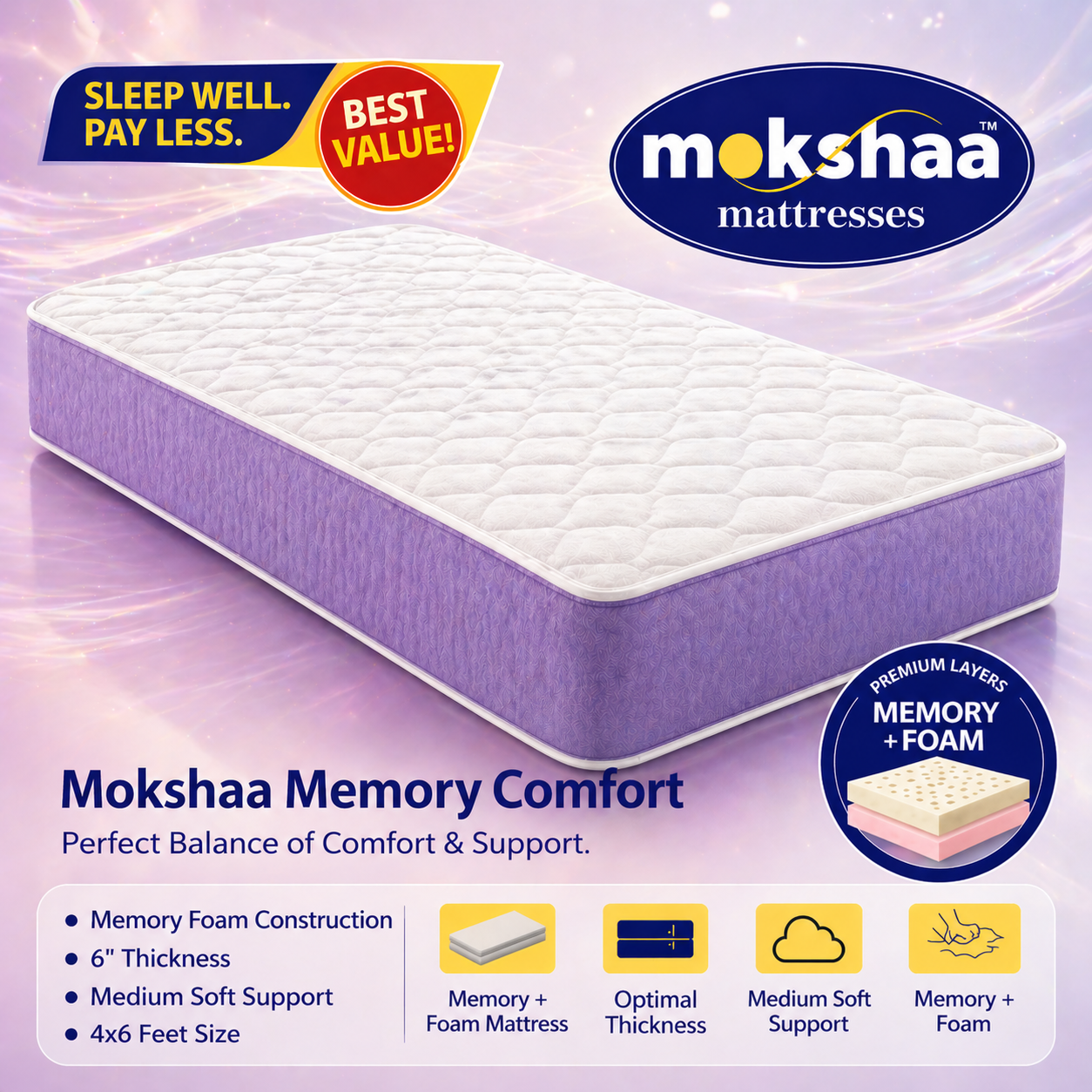 Mokshaa Memory Comfort