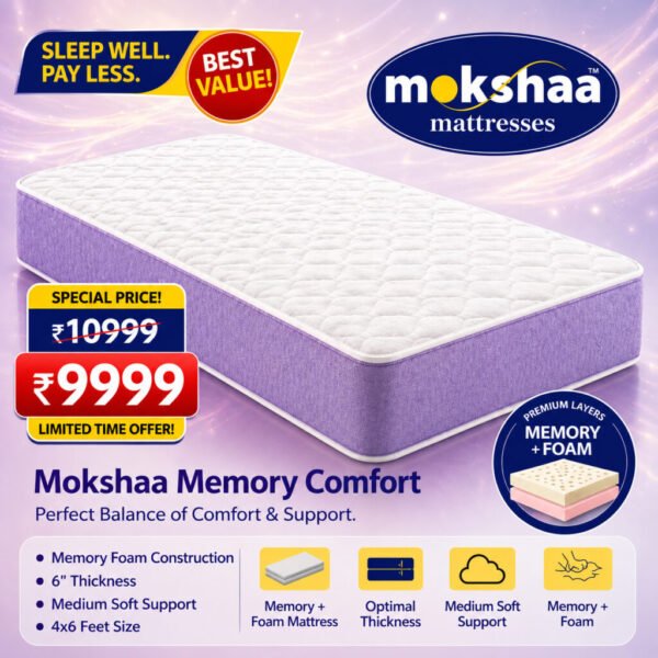 Mokshaa Memory Comfort Mattress