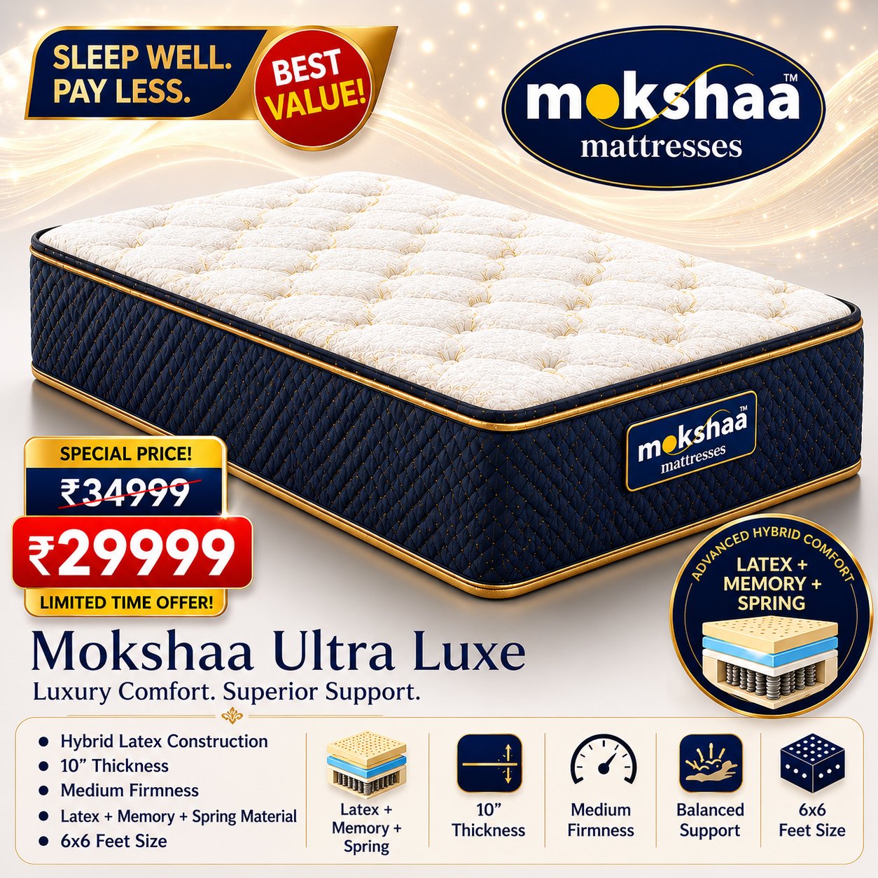 Mokshaa Ultra Luxe Mattress