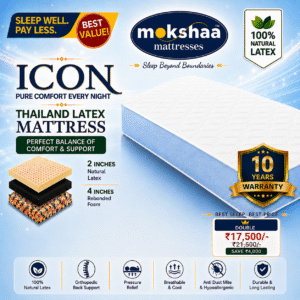Mokshaa ICON Thailand Latex Mattress Double Size