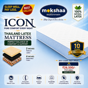 Mokshaa ICON Thailand Latex Mattress King Size